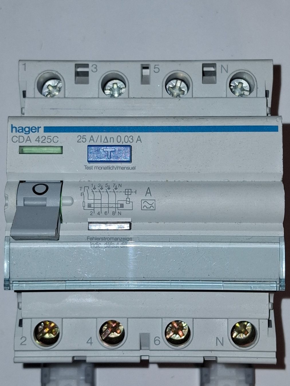 Hager Interruttori: FI-Schalter HAGER 25A 3LN – Usato da Rothenfluh venduto da Gastoni