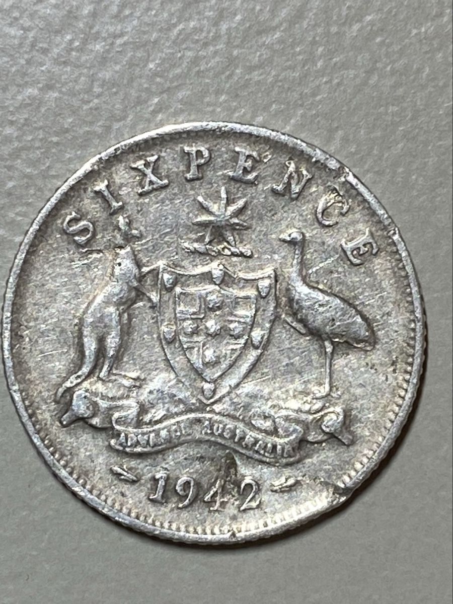 Tutti le monete: Australie - 6 pence - 1942 - AG – Usato da Payerne venduto da Mike1682