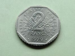 2 Francs  France 1979, superbe