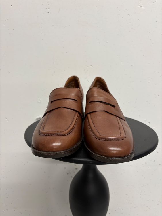 Tamaris Chaussures femmes: Braune Tamaris Leder Loafer mit Absatz Gr. 40 Halbschuhe – Neuf (Voir description) à Regensdorf par secondchancefashion 2