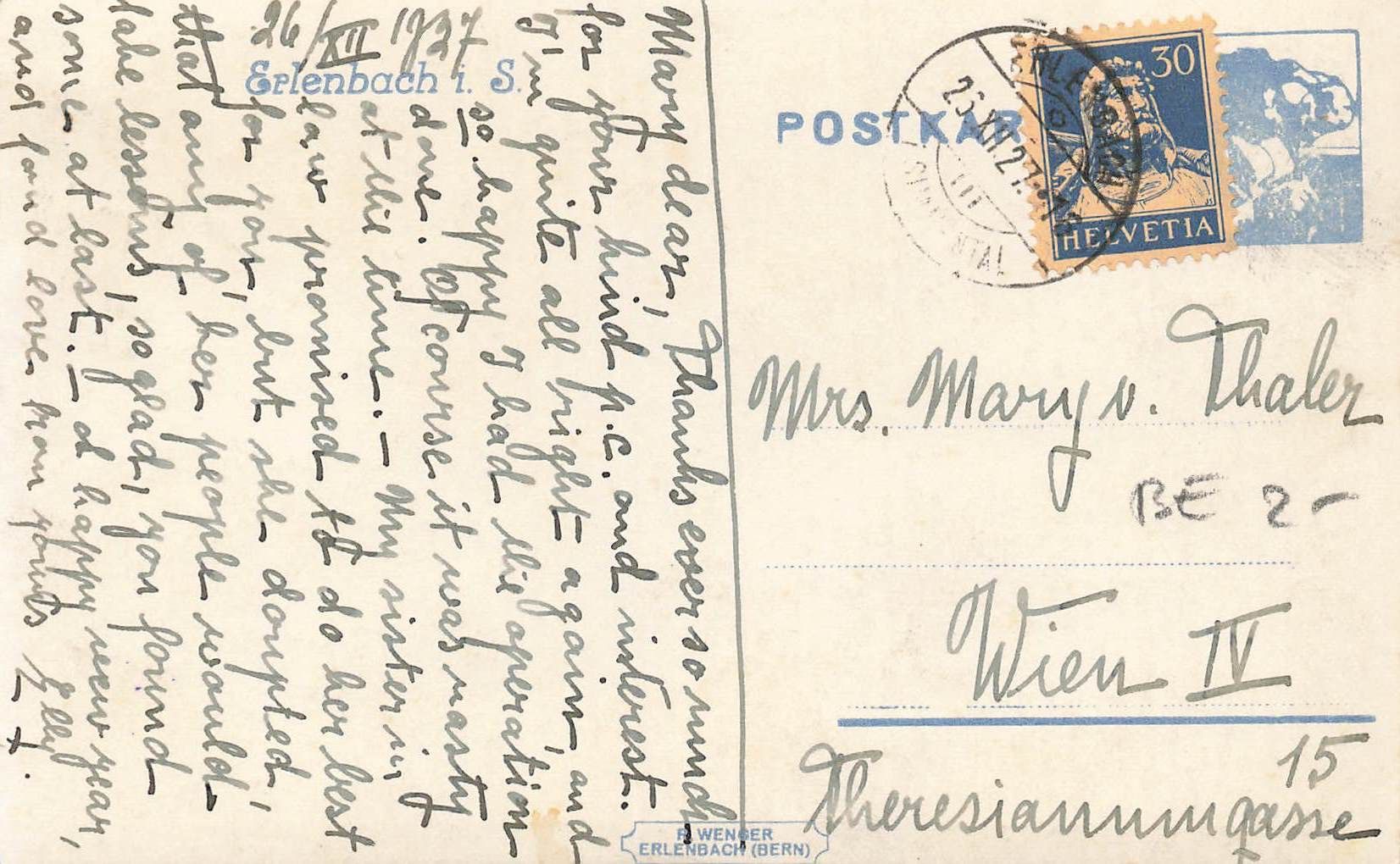 Cartoline postali: Erlenbach Simmental – Usato da Biasca venduto da Blenio71 1