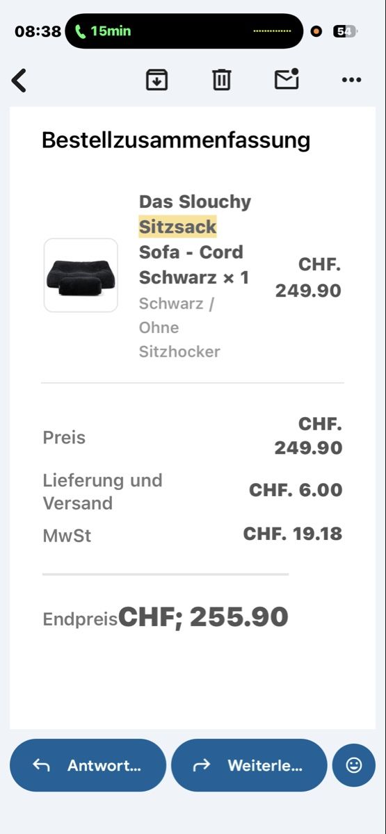 Sofas: Big Berta Sitzsack navy – Neuf (Voir description) à Kilchberg ZH par ElenaGraf 3