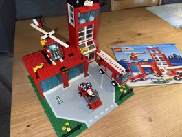 Lego System 6571, Feuerwache mit Helikopter, komplett