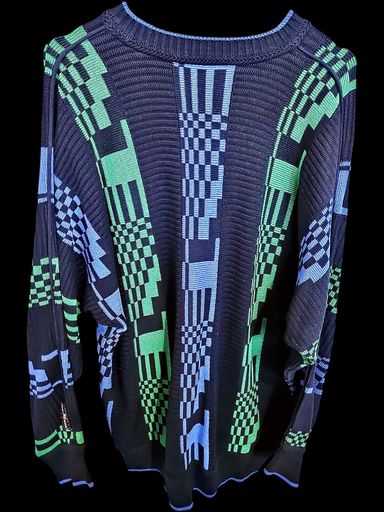 Carlo Colucci Maglioni & Felpe: Carlo Colucci Vintage Pullover mit geometrischem Muster - – Usato da Zug venduto da vinokilo 3