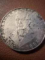5 Deutsche Mark 1968 150 Jahre Gedenken Raiffeisen Silber