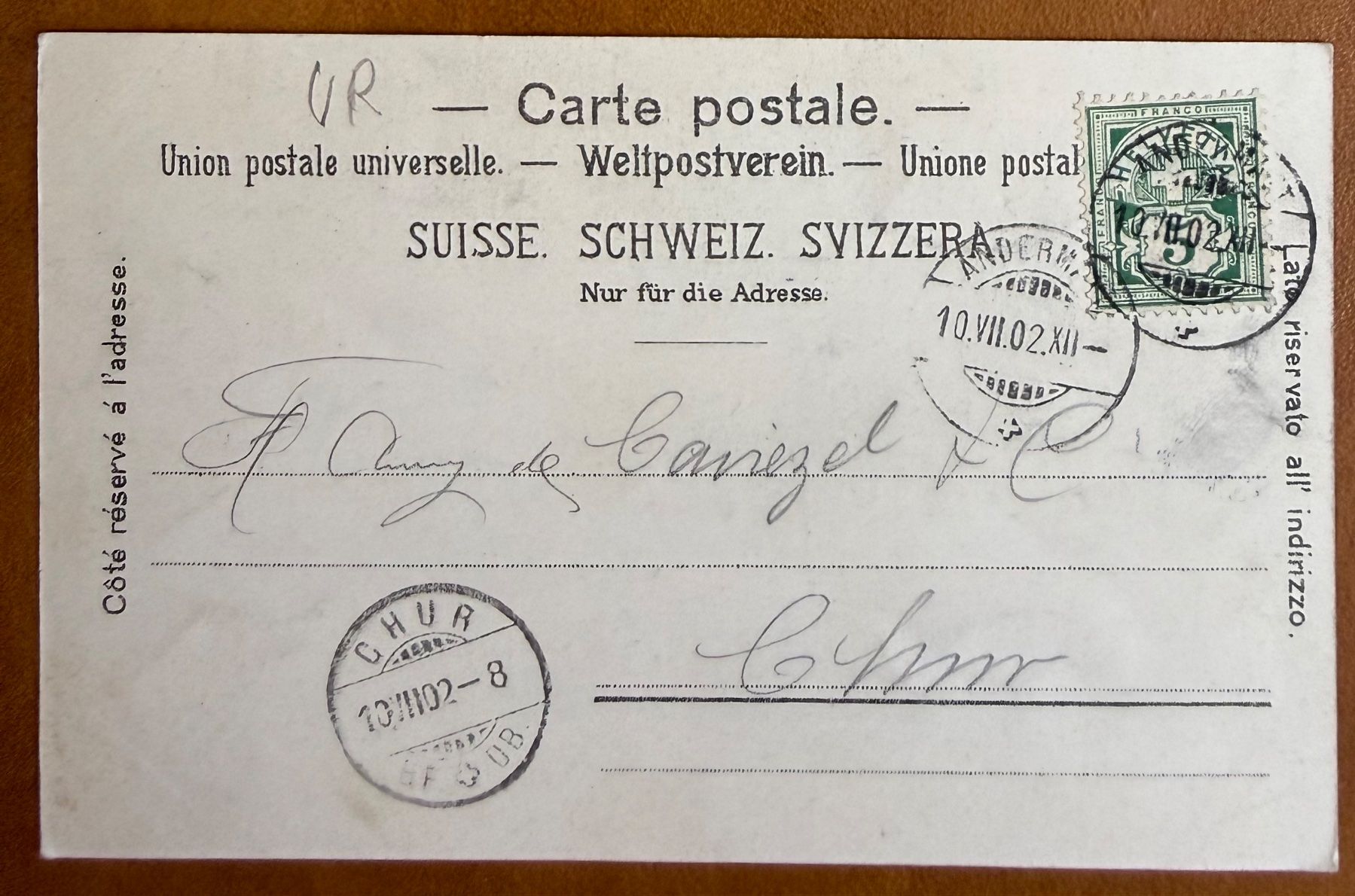Cartoline postali: Andermatt - Teufelsbrücke 1902 – Usato da Lutry venduto da Ediego 1