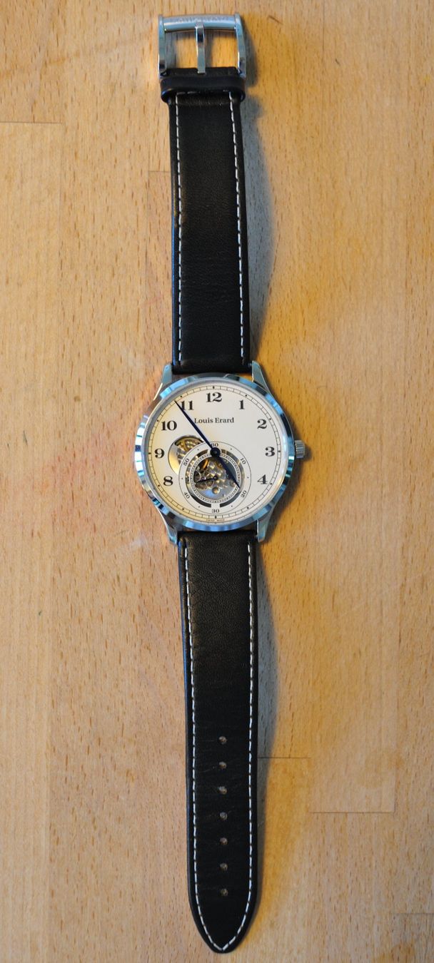 Louis Erard Orologi: Louis Erard 1931 Open Small Second - full set - 40mm – Usato da Basel venduto da catcatdog 7