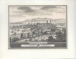 Bremgarten (AG) Stahlstich Ruchat 1714