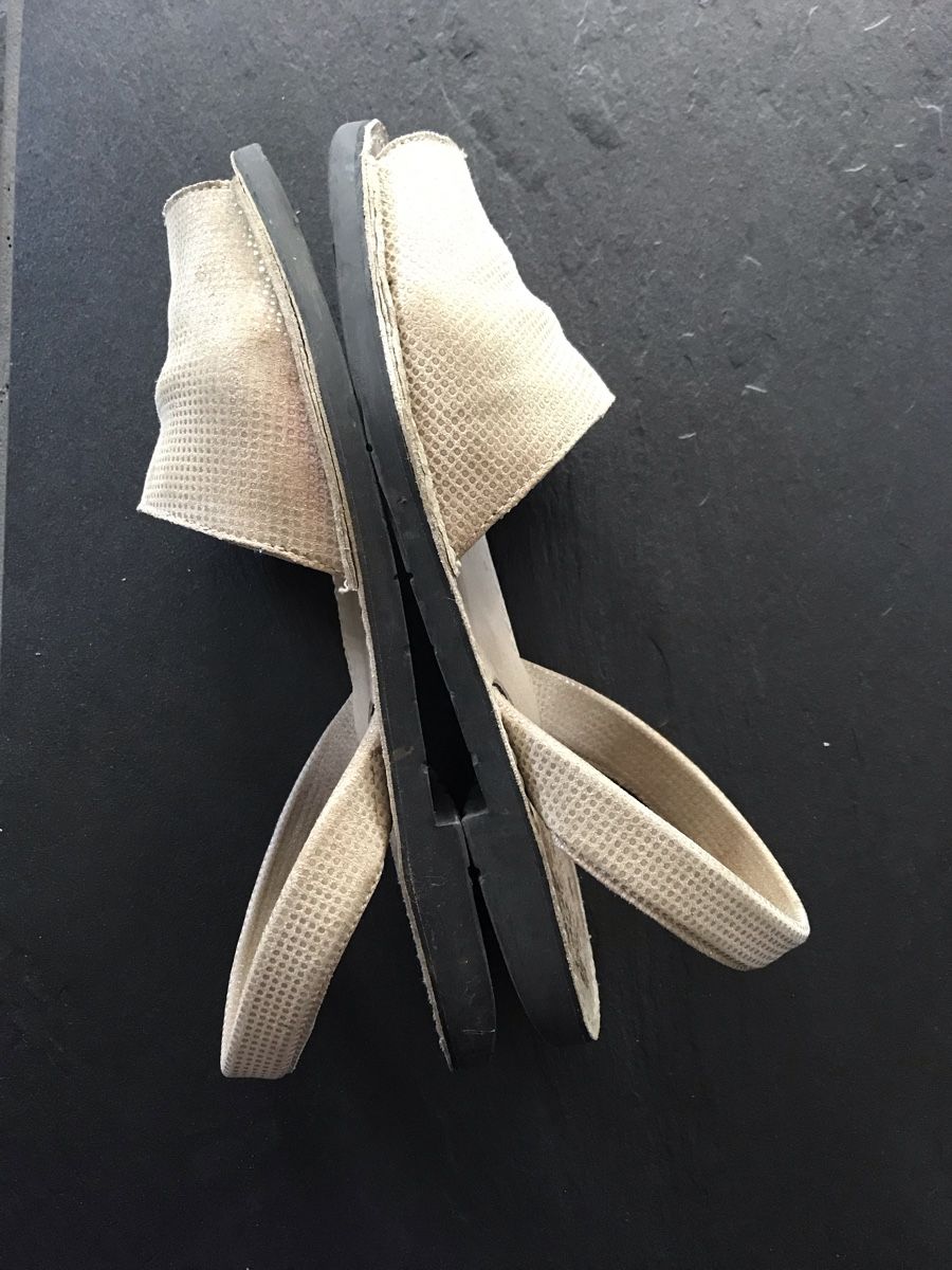 Damenschuhe: Menorca Sandalen beige-perlmuttfarben, Gr. 37 – Gebraucht aus Bremgarten AG von Belana0 2