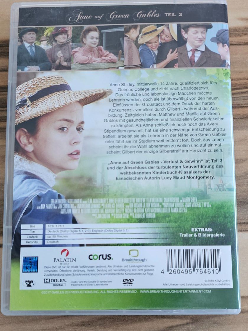 Tutti i DVDs: ANNE AUF GREEN GABLES TEIL3/ DVD – Usato da Geuensee venduto da jes_9xyk 1