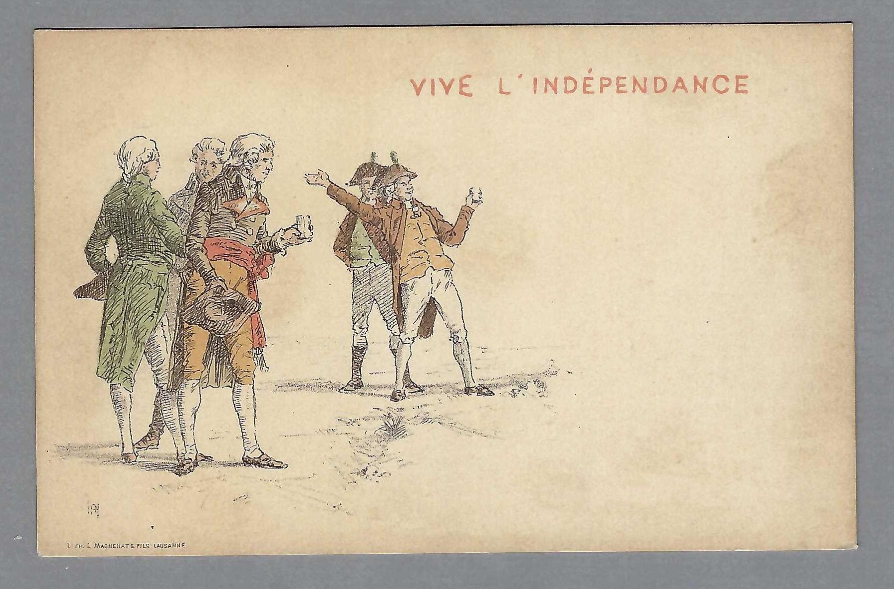 Ansichtskarten: 1898, CENTENAIRE INDÉPENDANCE VAUDOISE – Gebraucht aus Pura von ulisse1957