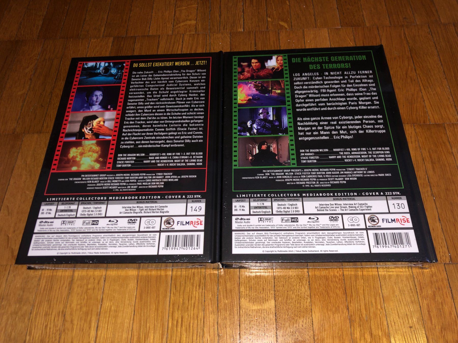 Tutti i DVDs: Cyber Tracker & Cyber Tracker 2 - 2 MEDIABOOKS - A - UNCUT – Nuovo e nell'imballaggio originale da Basel venduto da havsok 1
