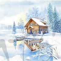 Serviette the lake house (1731) 2Stk.