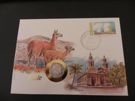 Münzbrief - Chile 10 Centavos 1979