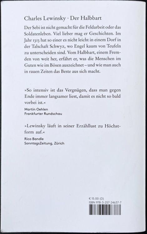 Libri: Charles Lewinsky - Der Halbbart – Nuovo (secondo la descrizione) da Ennetbaden venduto da miboo 1