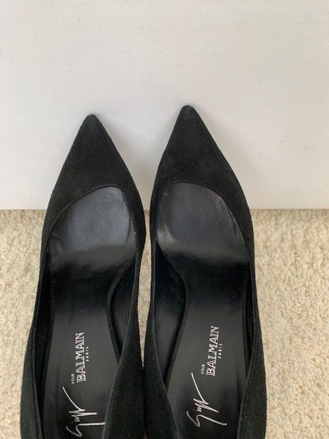 Balmain Damenschuhe: Balmain Christophe Decarnin pumps suede – Neu und originalverpackt aus Dallenwil von ZD2019 5