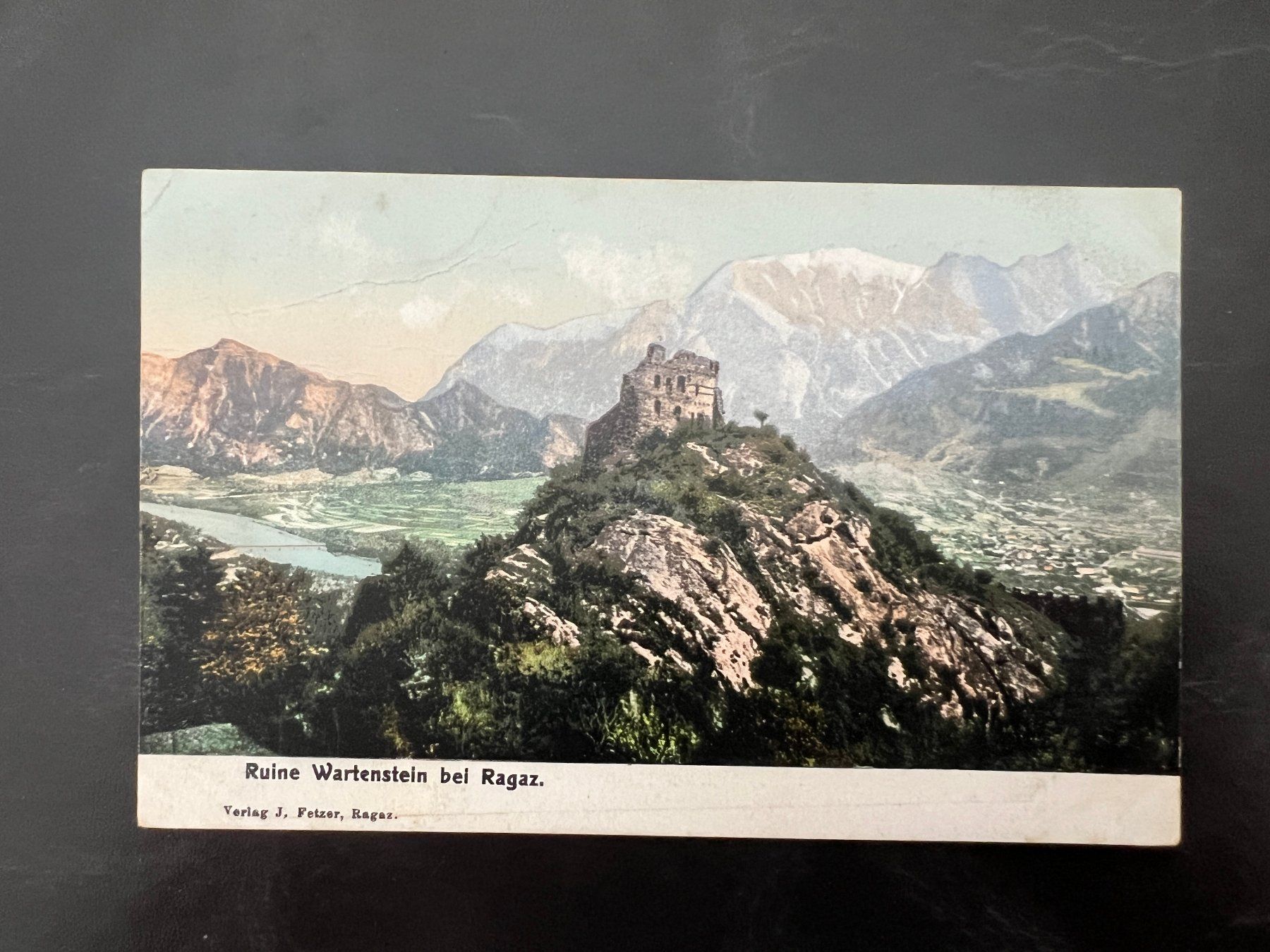 Cartoline postali: AK  1907 Ragaz Wartenstein   (G3206) – Usato da Hinwil venduto da Sidi4