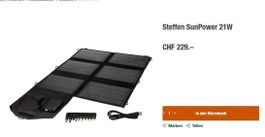 Steffen Sun Power Solar Panel 21W 70x46cm