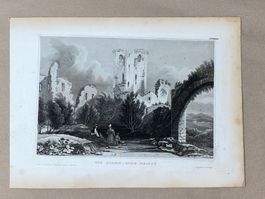 Stich antik Stamm Burg Nassau von Poppel