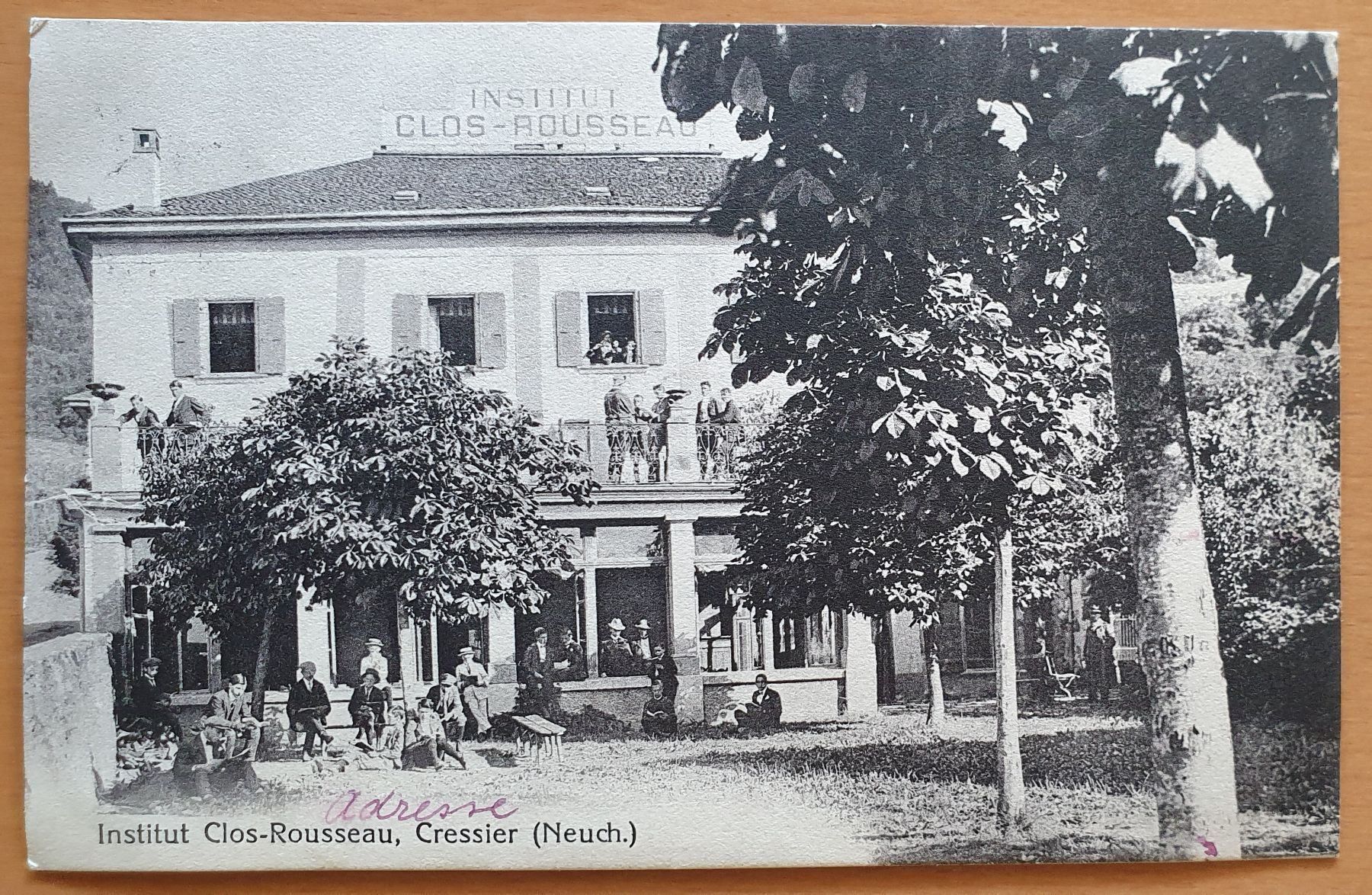 Ansichtskarten: Cressier - Institut Clos-Rousseau 1918 – Gebraucht aus Kreuzlingen von Rschweiz1