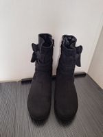 Schwarze Stiefeletten mit Schleife Gr. 38 NEU