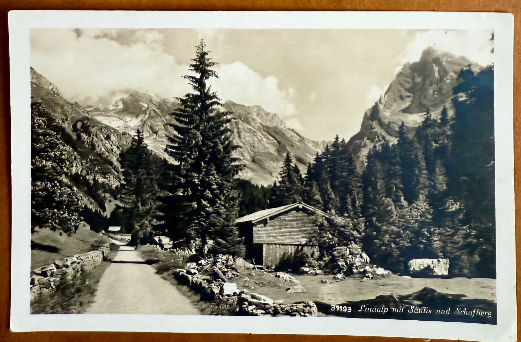Cartoline postali: AK: LAUIALP mit Säntis und Schafberg – Usato da Lutry venduto da Ediego