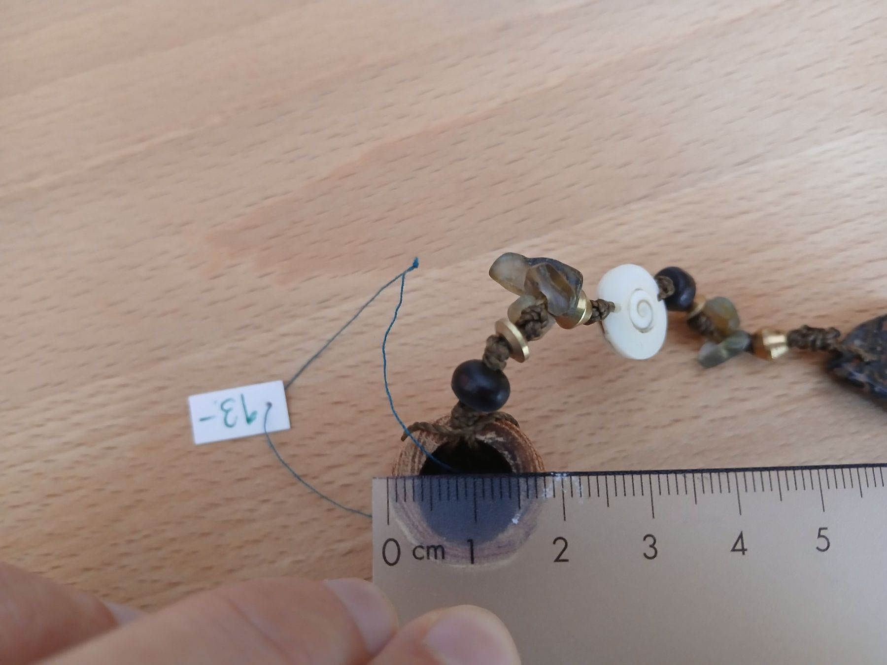 Accessori per capelli: Dreadlockanhänger mit Holzbead und echten Heilsteinen – Nuovo (secondo la descrizione) da Bremgarten AG venduto da Finoae 1
