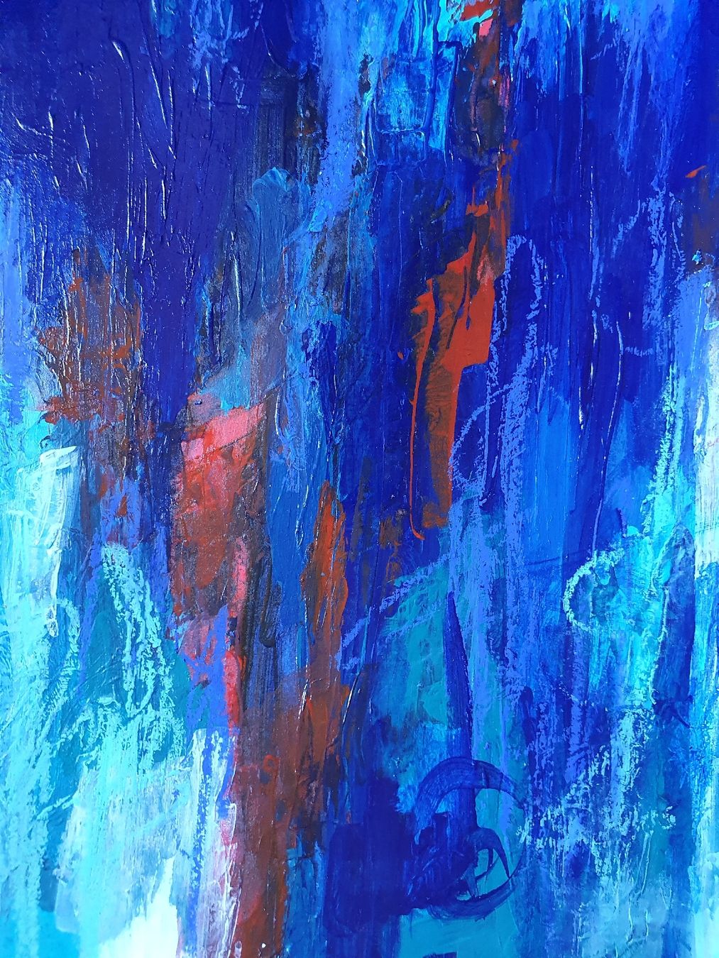 Gemälde: Abstraktes Bild auf Mixed Media Paper – Neu (gemäss Beschreibung) aus Wimmis von hel_m26m 3