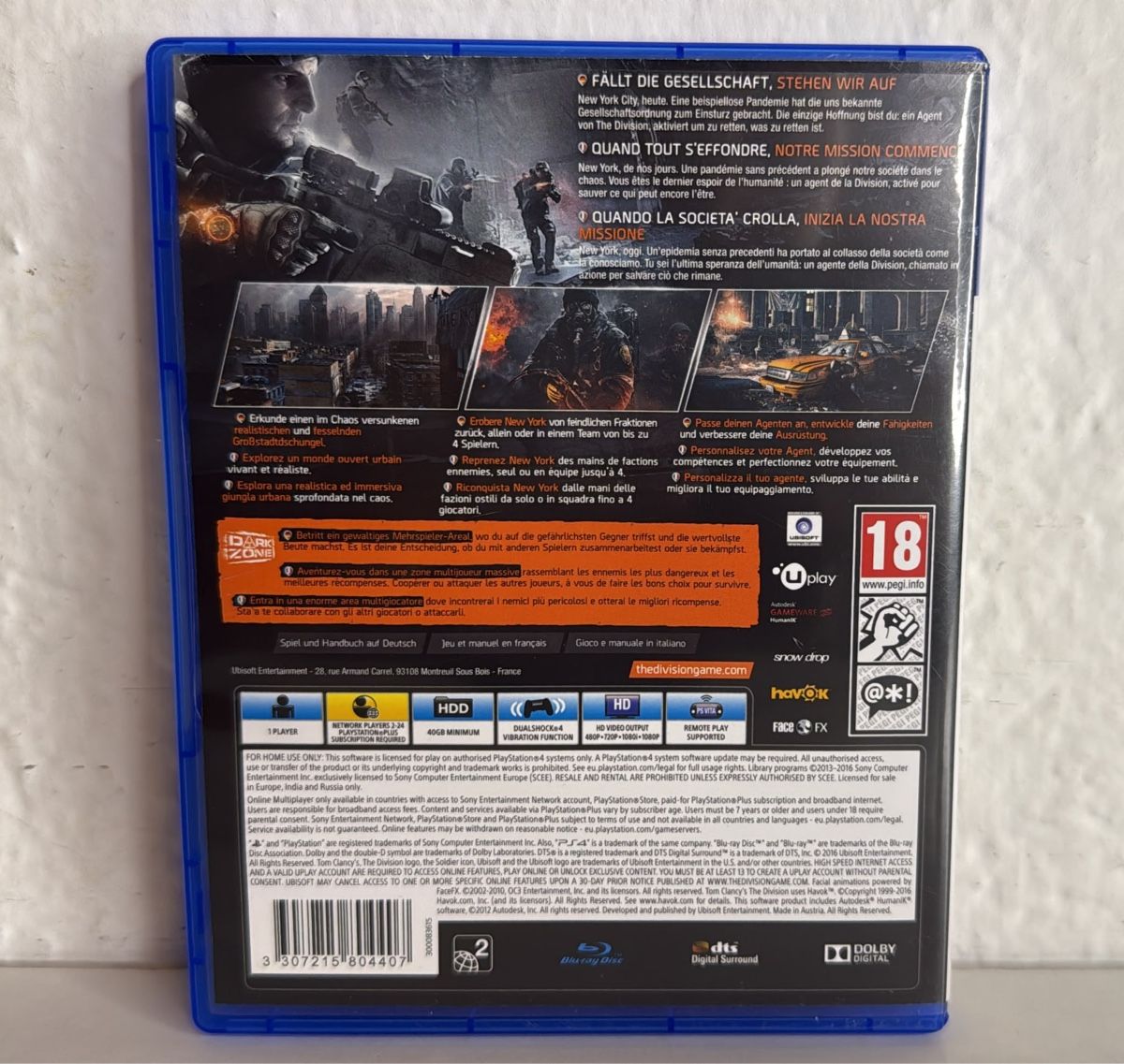 Sony Giochi: PS4/PS5 Spiel Tom Clancy's The Division gebraucht – Usato da Ehrendingen venduto da bubulence 1