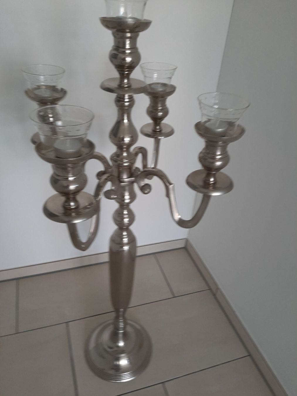 Portacandele: Kerzenleuchter verchromt – Usato da St. Gallen venduto da arnef59