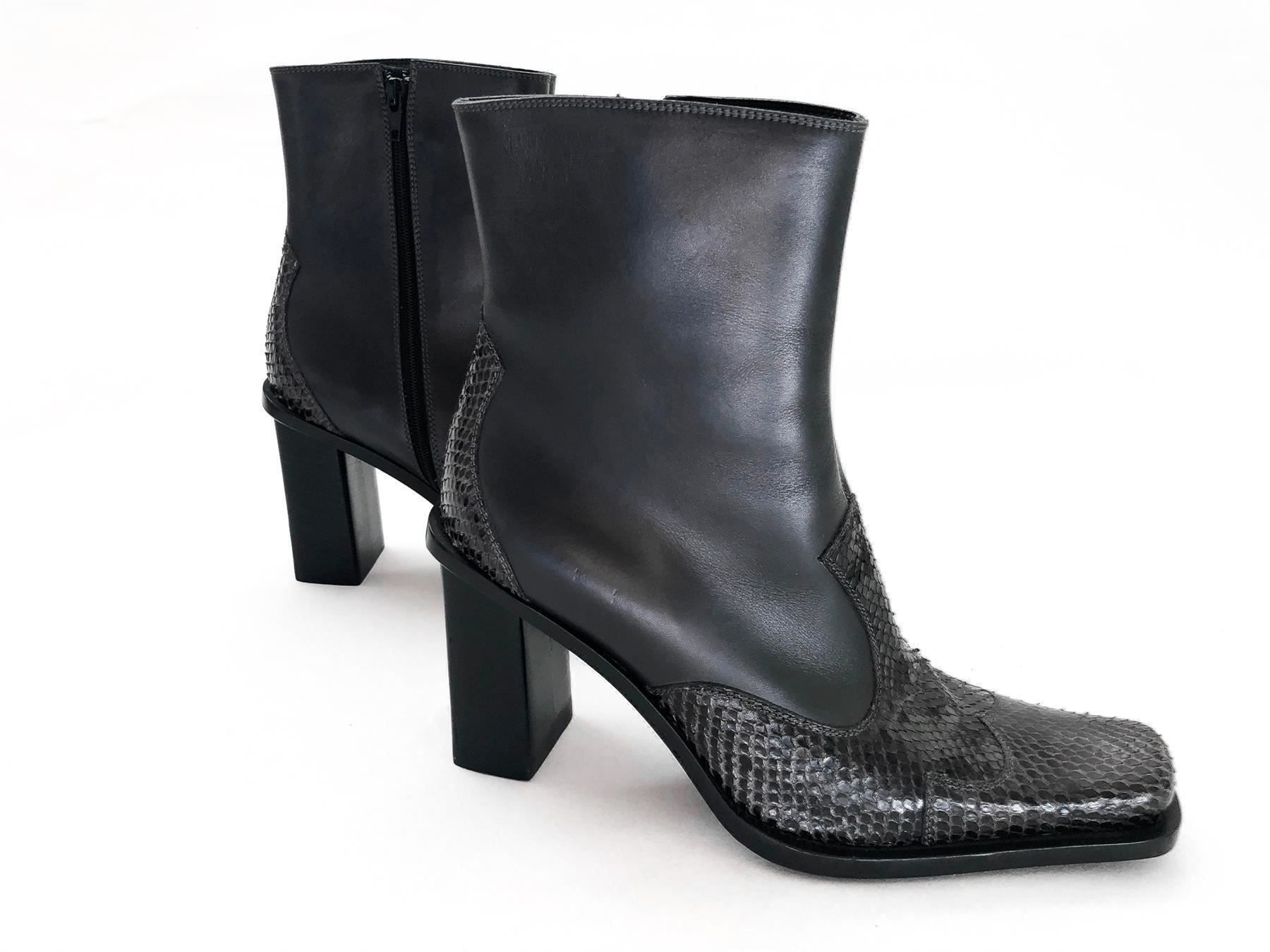 Scarpe da donna: Absatz Stiefel m. Schlangen Leder 39 NEU – Nuovo e nell'imballaggio originale da Hergiswil NW venduto da CrysZero 8
