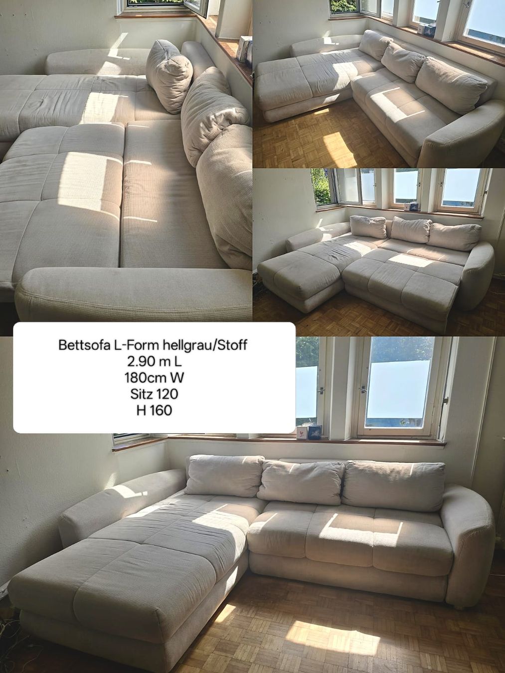 Sofas: Sofa - L-Form Shape - 290x180x160cm – Gebraucht aus Zürich von jjr_62ng