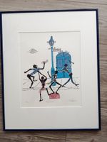 Vintage Jazz- Grafik Top Rapper 1977 signiert