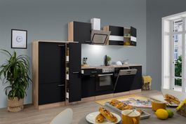 821 Küchenzeile Küchenblock 310cm E/SW - Küche Einbauküche