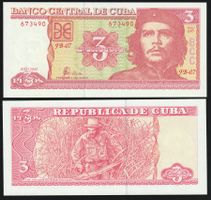 Cuba 3 Pesos UNC 2005 Che Guevara