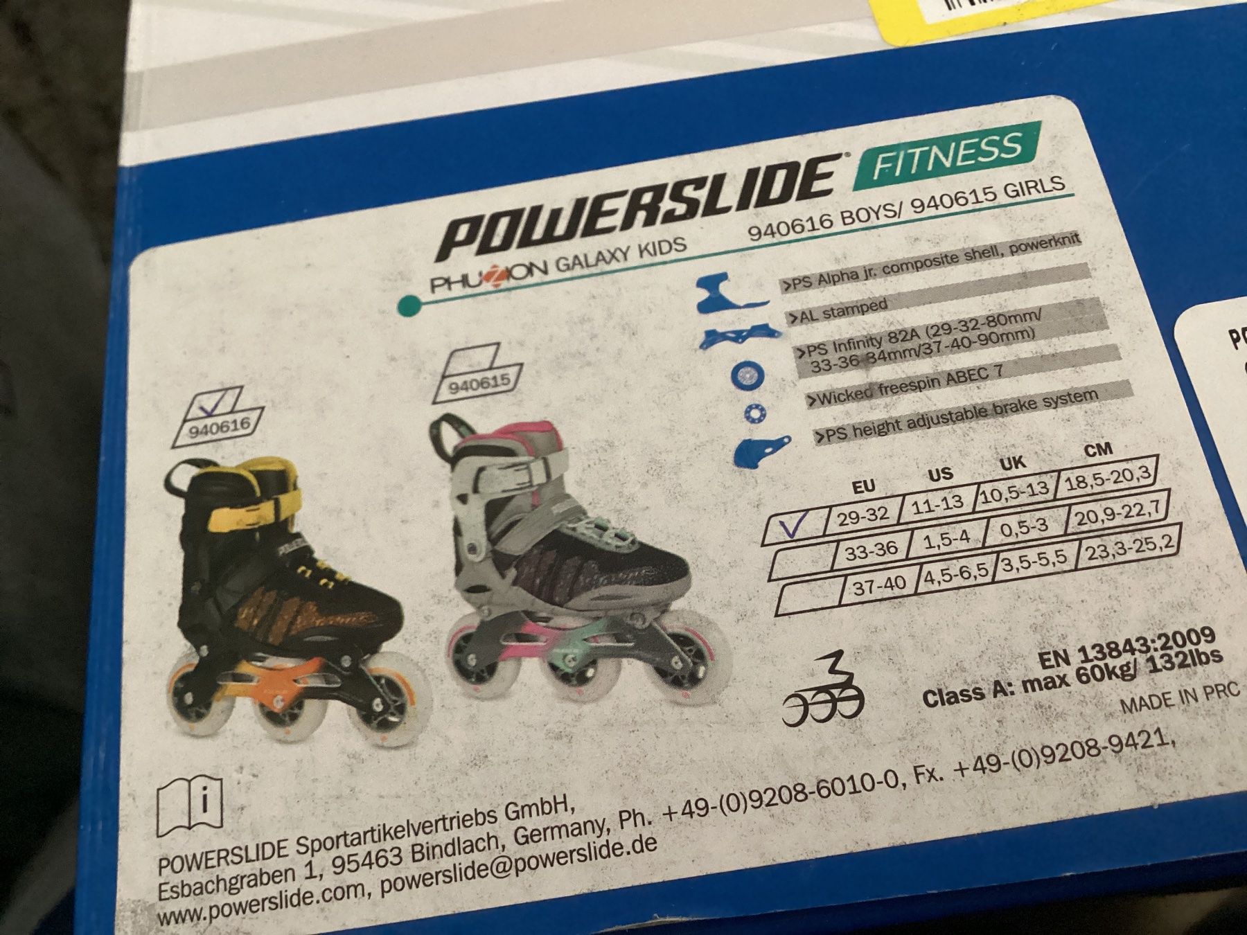 Pattini in linea & Pattini a rotelle: Powerslide Rollschuhe Inlineskate Rollerblade – Nuovo (secondo la descrizione) da Flüelen venduto da ne08 2