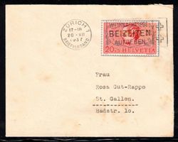 Pro Juventute 1937, Blockausschnitt auf FDC ! Kat. 1'500.- !