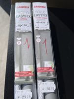 Rollo Vorhang 2 Stück neu / Grau / Thermo / 60cm und 45cm