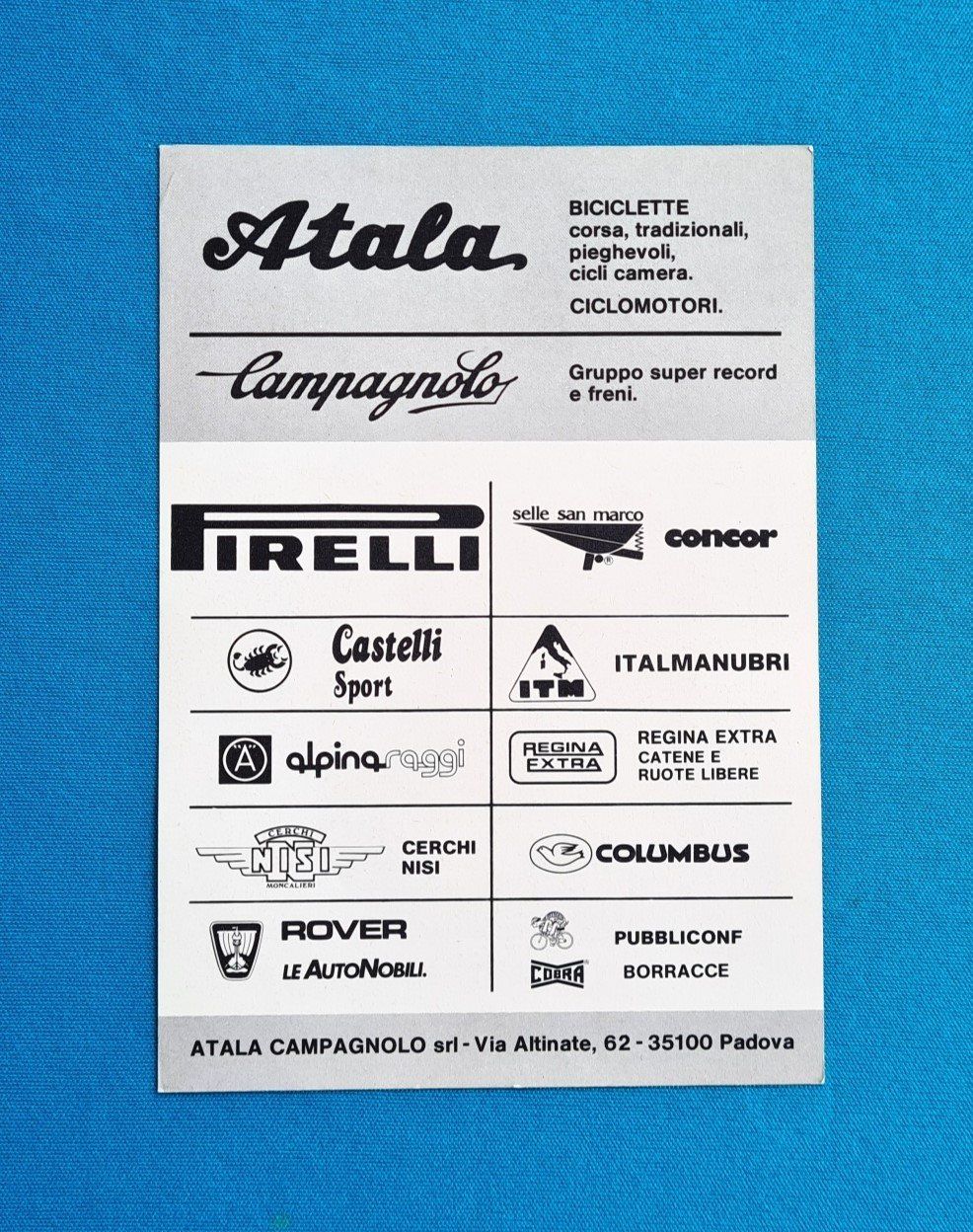 Autografi: Autogramm Karte Atala Campagnolo – Nuovo (secondo la descrizione) da Saland venduto da V-Tour 1