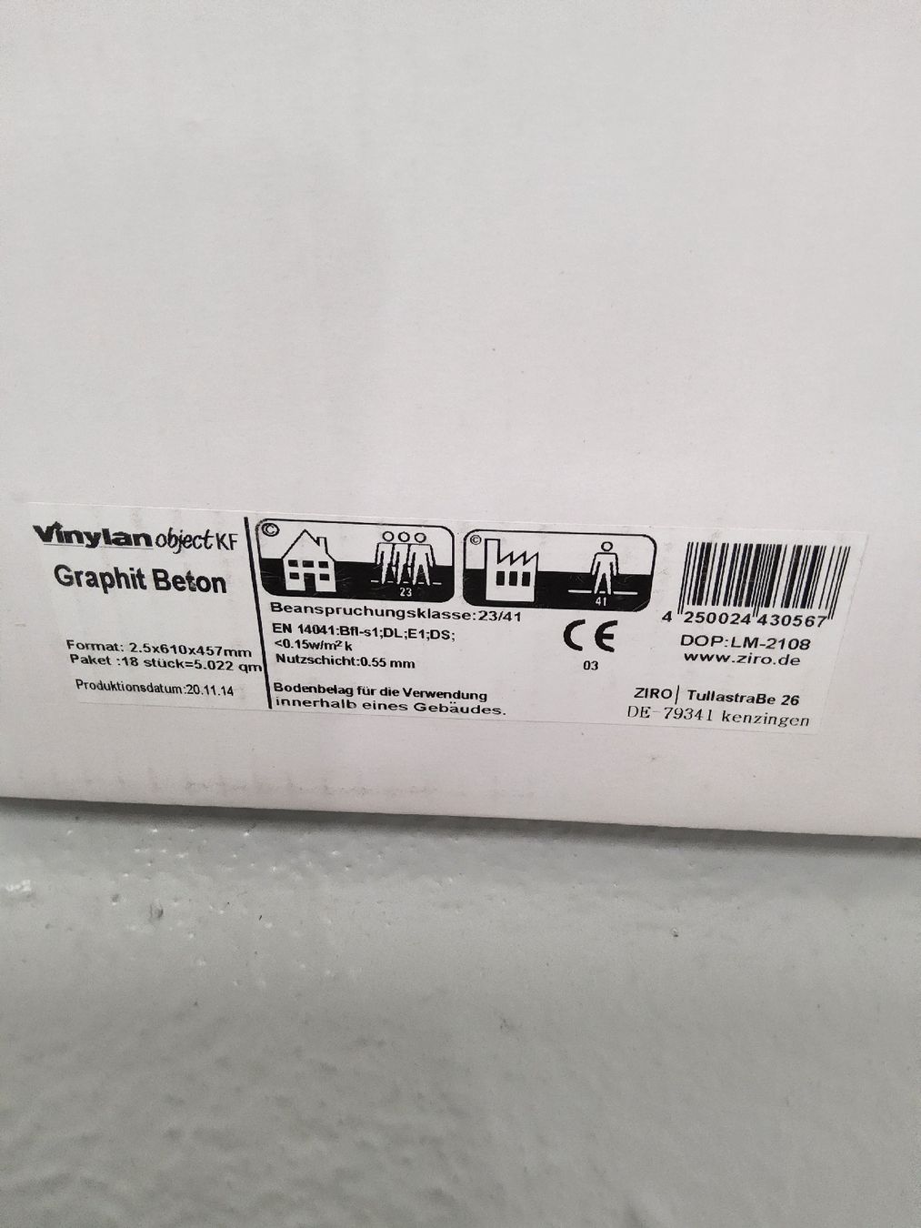 Rivestimenti per pavimenti: Vinyl Klebefliese – Nuovo e nell'imballaggio originale da Langnau b. Reiden venduto da anor 1