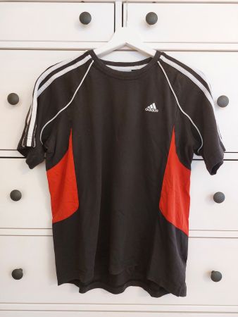 Adidas Sportshirt T-Shirt schwarz/rot