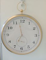 IKEA KUTTERSMYCKE Wanduhr 46 cm Silber / Gold