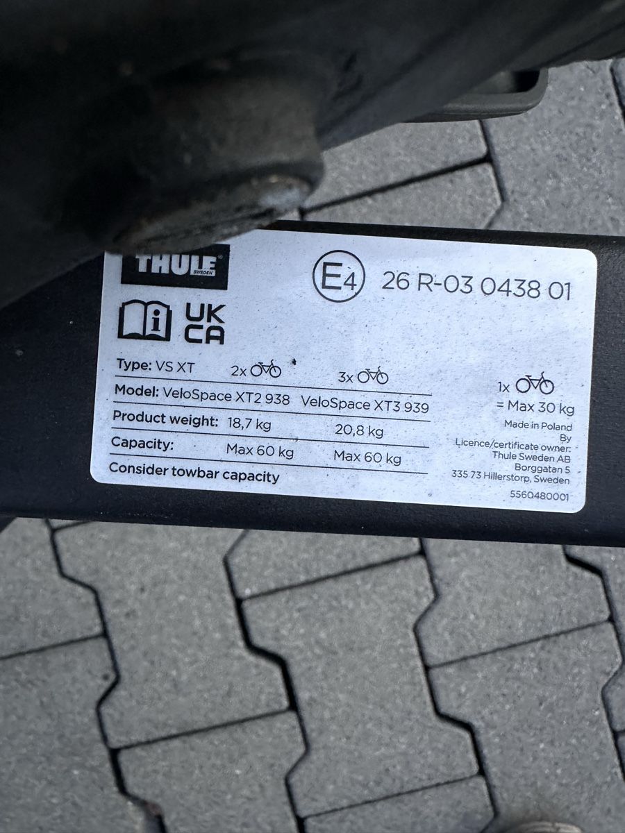 Thule Dachträger: Fahrradträger Thule VeloSpace XT2 – Gebraucht aus Langnau i. E. von galileofigaro 2