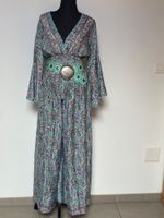 Boho Maxihosenrock und Bluse aus Seide