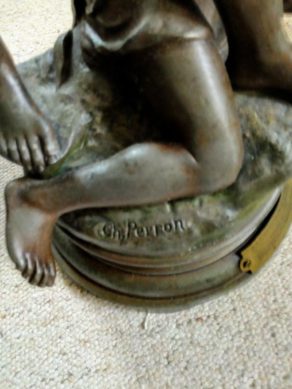 Sculture & Statue: SCULPTURE "MEDAILLE AU SALON"  CH.PERRON – Usato da L'Auberson venduto da VR4Z1990A 8
