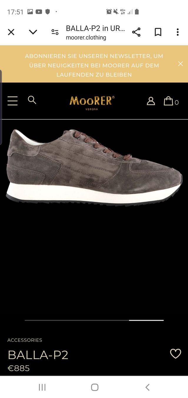 Scarpe da uomo: Moorer, Sneaker, Schuhe, 42, Neu – Nuovo e nell'imballaggio originale da Winterthur venduto da Sjull 8