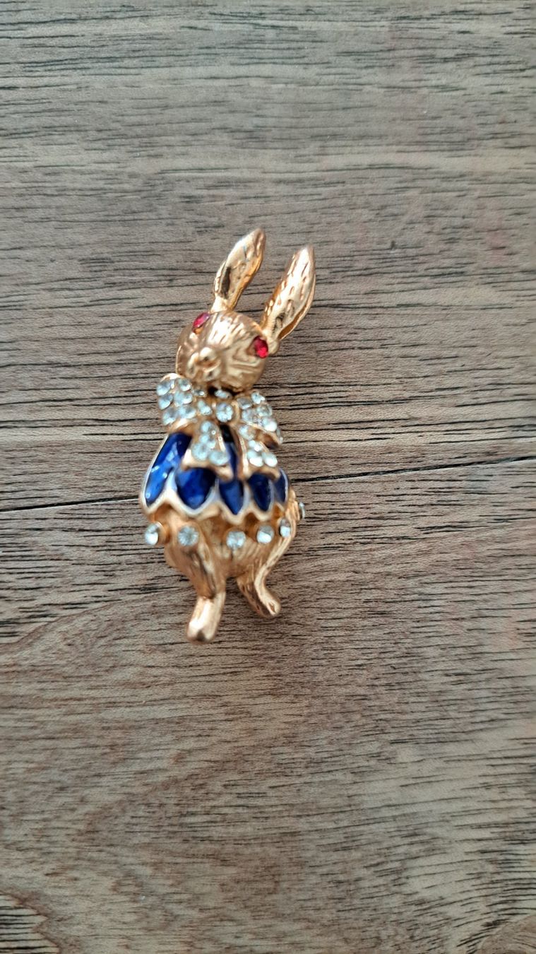 Spille & Fermagli: très belle broche lapin dorée – Nuovo (secondo la descrizione) da Chêne-Bourg venduto da n4r_7kyb