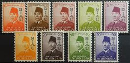 Indonesien RIAU Kat. 33-41 ** 1960 Kat. 30 Euro