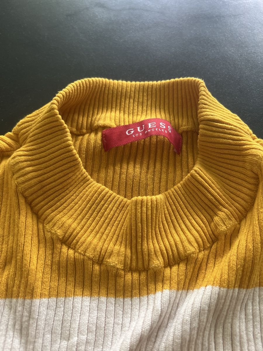 Guess Maglioni & Felpe: Guess Pulli, Gr. XS, gelb/weiss gestreift – Usato da Bilten venduto da and_6hjn 1