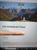 CHF 20 Rabatt bei Transa Travel und Outdoor